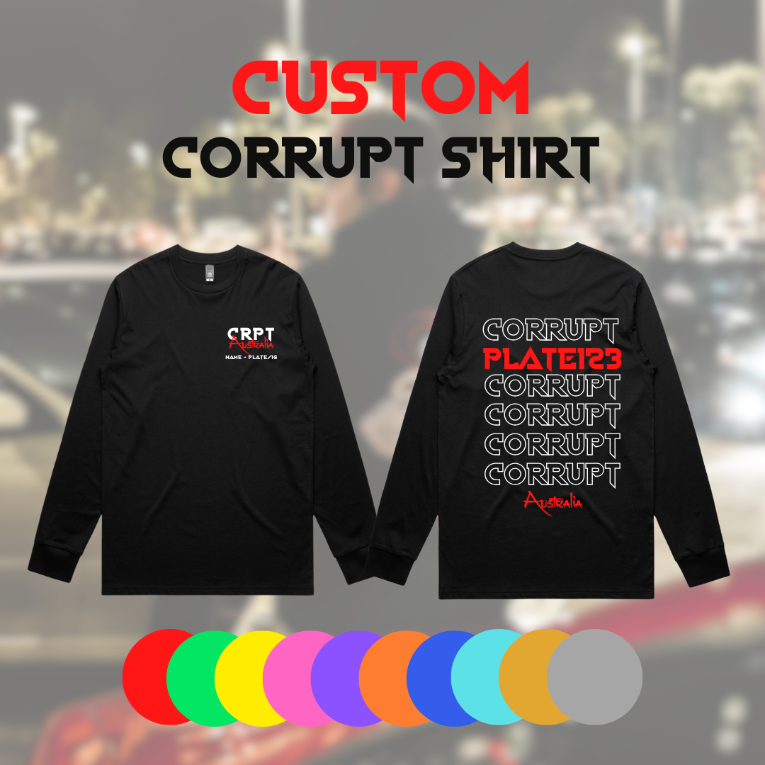 Corrupt Custom Long Sleeve Tee
