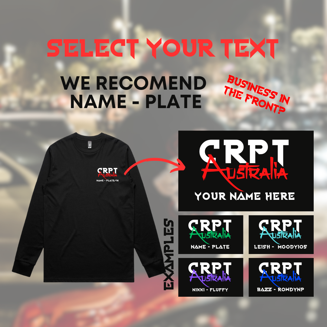 Corrupt Custom Long Sleeve Tee
