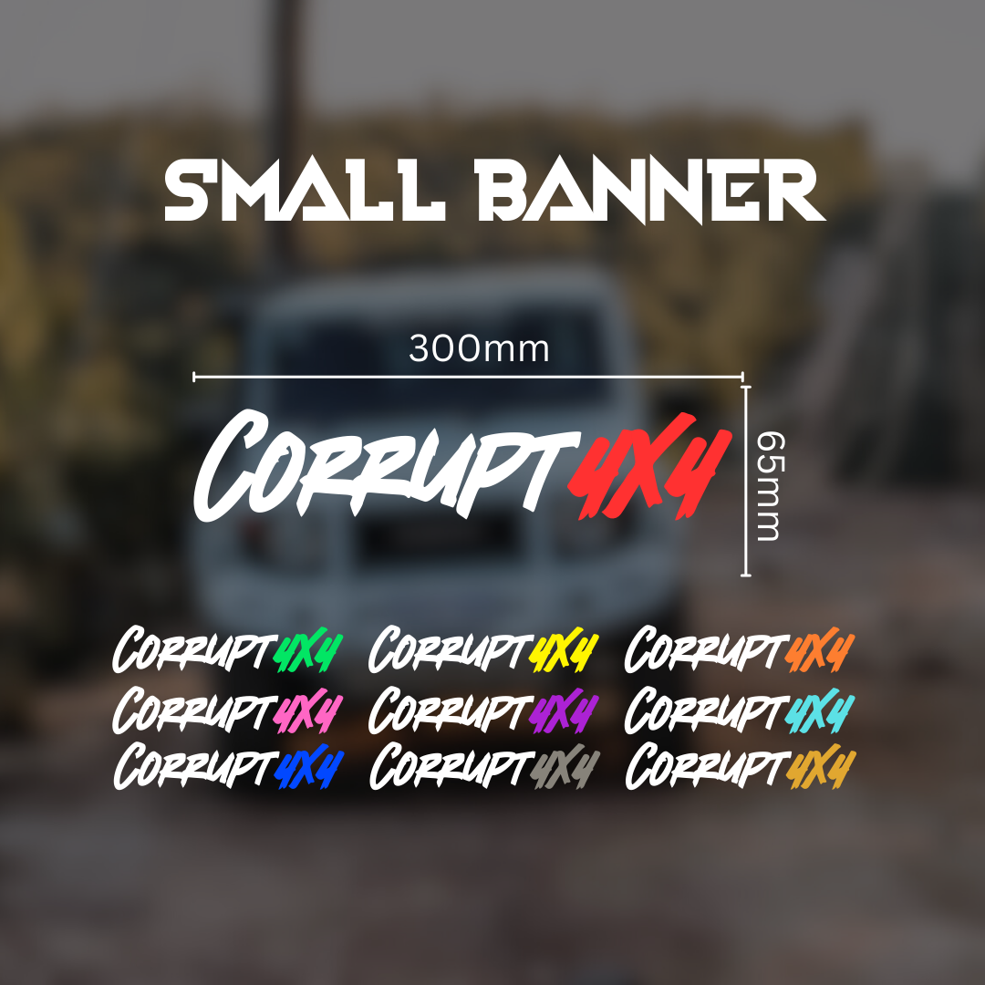 Small Corrupt 4x4 Banner