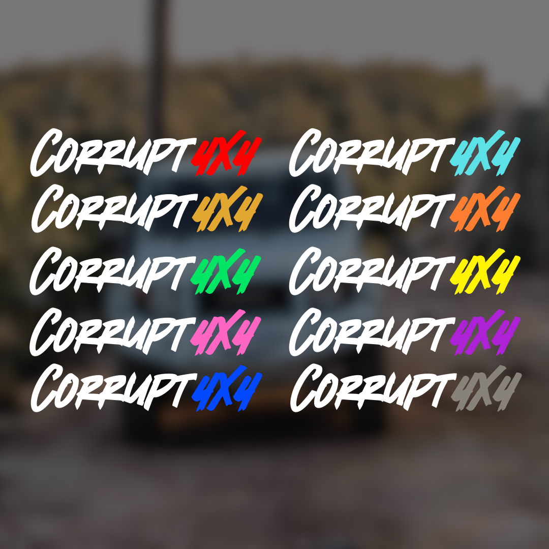 Small Corrupt 4x4 Banner