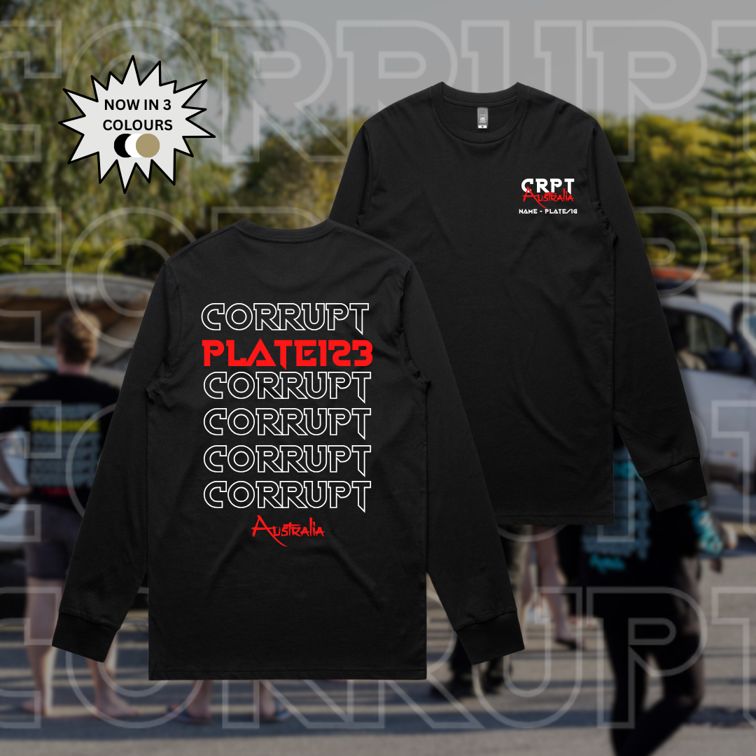 Corrupt Custom Long Sleeve Tee