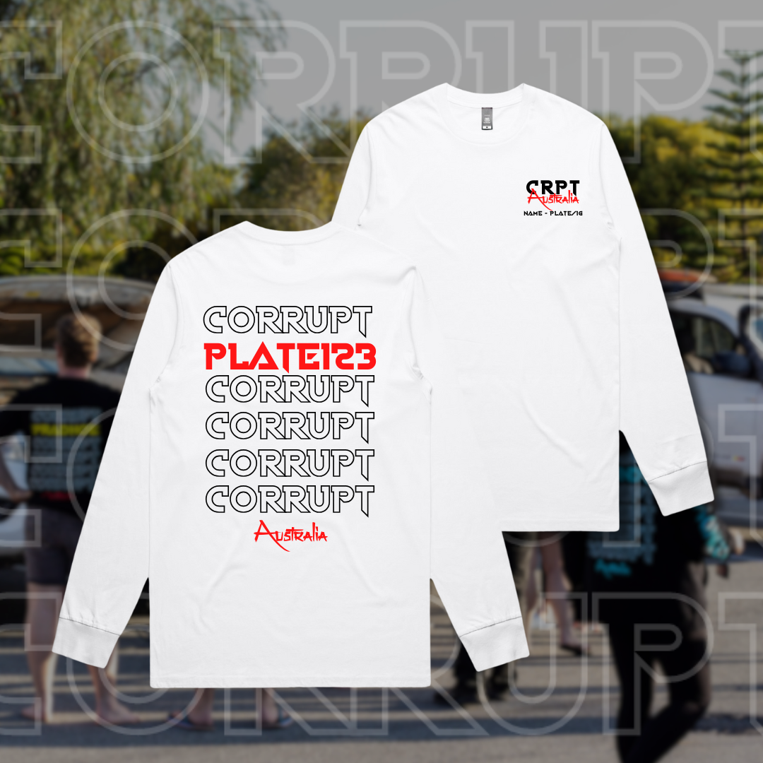 Corrupt Custom Long Sleeve Tee