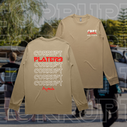 Corrupt Custom Long Sleeve Tee
