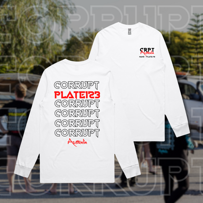 Corrupt Custom Long Sleeve Tee